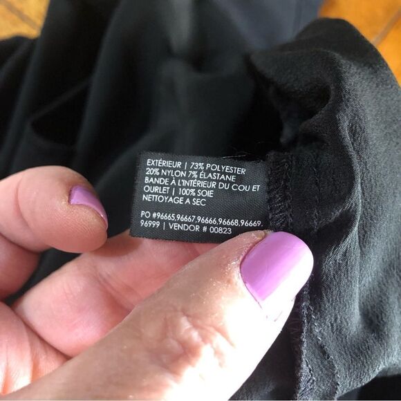 Club Monaco Scoop Neck Ruffle Silk Hem Blouse - S - Picture 11 of 12